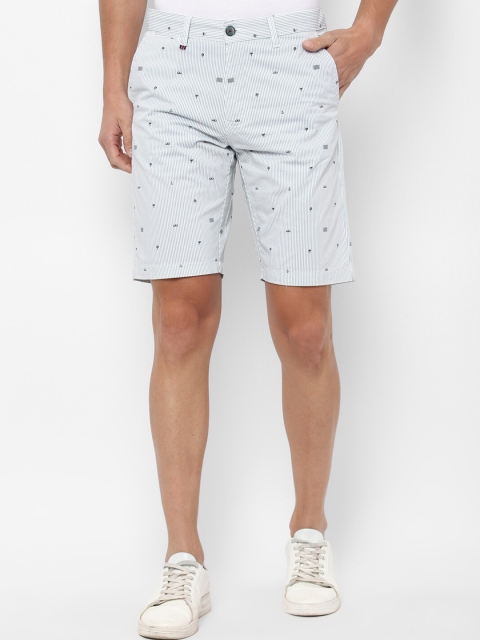 

Louis Philippe Sport Men Blue Printed Slim Fit Shorts