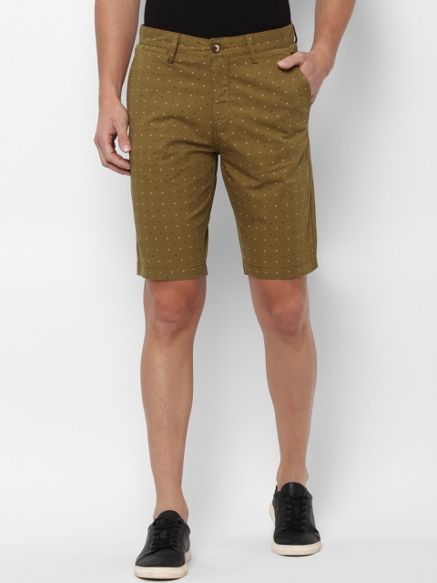 

Louis Philippe Sport Men Brown Printed Slim Fit Shorts