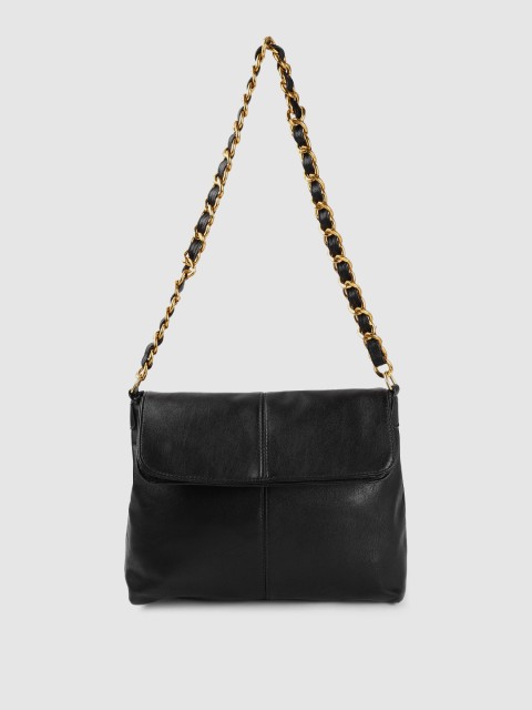 

Sugarush Black PU Shopper Sling Bag