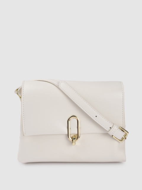 

Sugarush White PU Structured Sling Bag