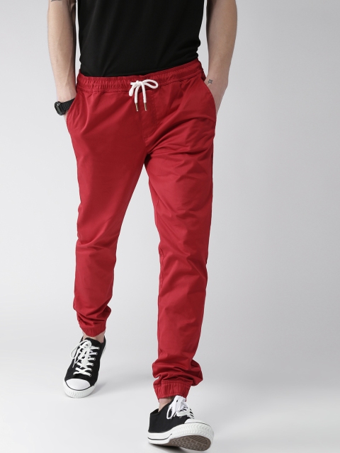 

FOREVER 21 Men Red Joggers