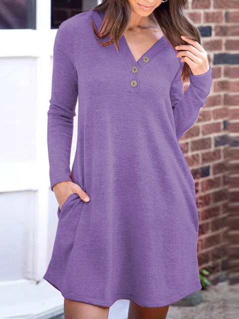 

La Aimee Pink A-Line Dress