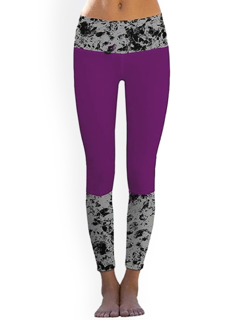 

La Aimee Women Purple Printed Tights