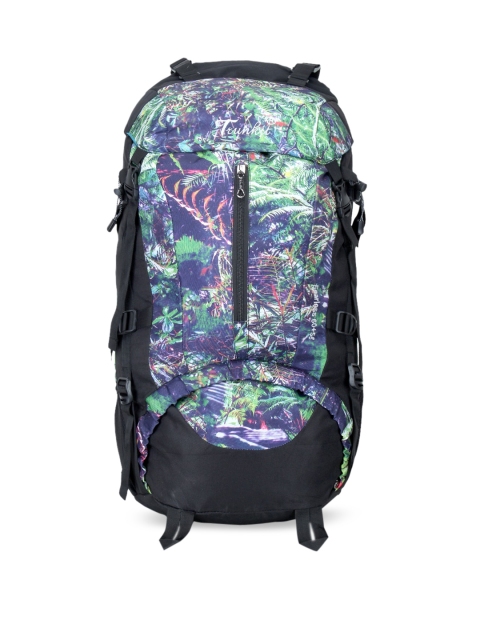 

TRUNKIT Multicoloured Abstract Print Travel Backpack With Rain Cover, Multi