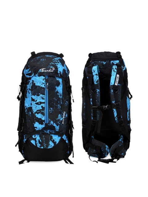 

TRUNKIT Blue & Black Printed Rucksacks