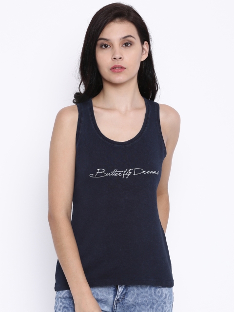 

Deal Jeans Women Navy Solid Tank Top, Navy blue
