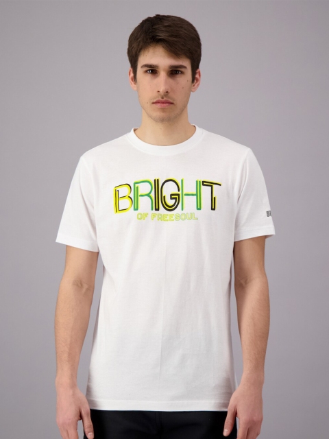 

FREESOUL Men White Typography Printed T-shirt