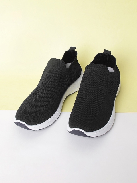 

Forca by Lifestyle Men Black Woven Design Slip-On Sneakers