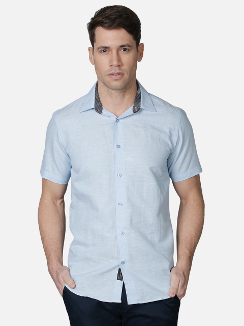 

Callino London Men Blue Slim Fit Casual Shirt