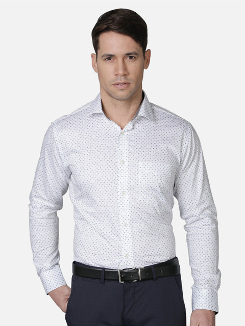 

Callino London Men White Printed Casual Shirt