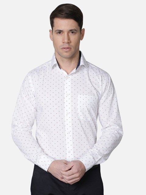 

Callino London Men White Printed Casual Shirt