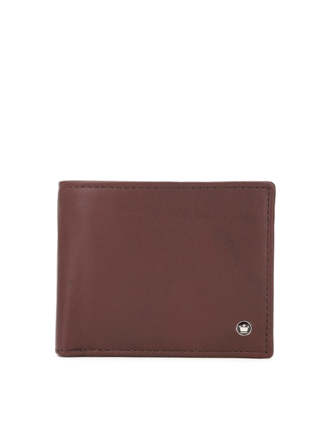 

Louis Philippe Men Brown Leather Two Fold Wallet