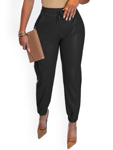 

La Aimee Women Stylish Black Solid Trousers