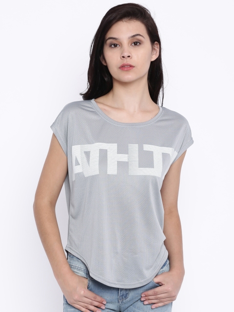 

Deal Jeans Women Grey Printed Boxy Top