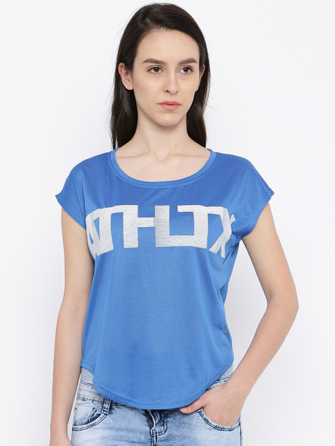 

Deal Jeans Women Blue Self-Design Top