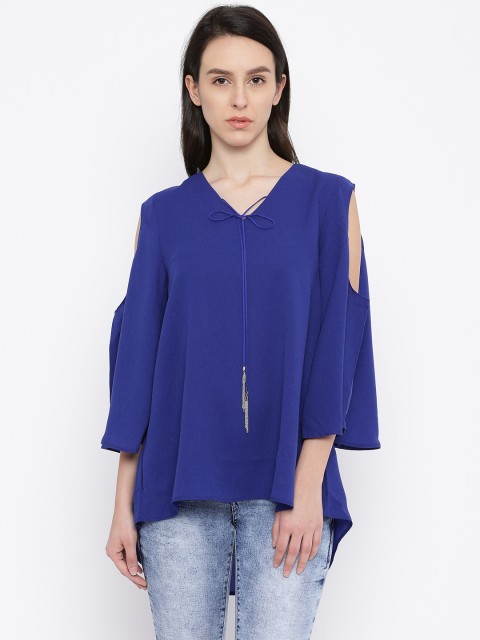 

Deal Jeans Women Blue High-Low Top