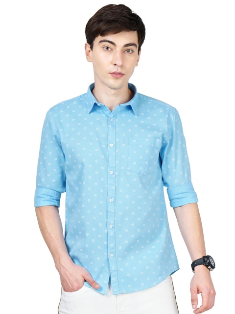 

SORATIA Men Blue Slim Fit Casual Shirt