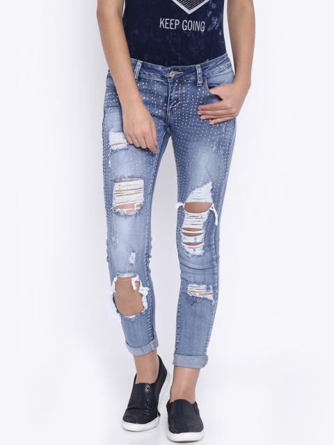 

Deal Jeans Blue Embellished Skinny Fit Jeans