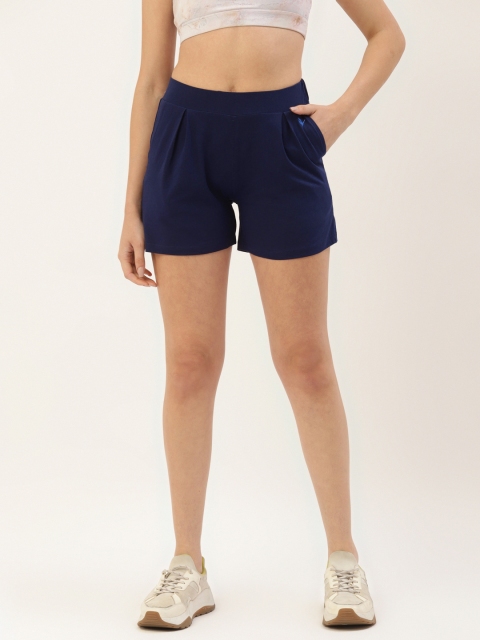 

AM SWAN Women Navy Blue Shorts