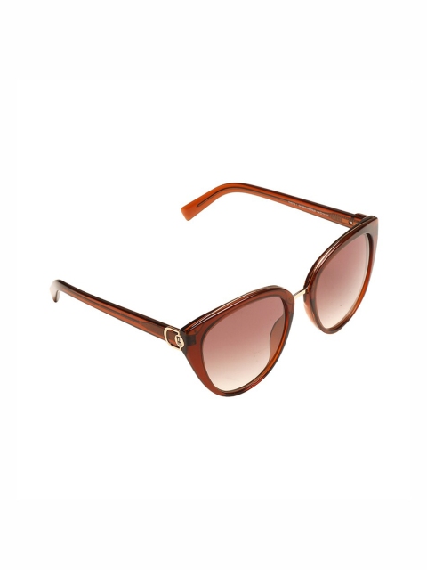 

Tommy Hilfiger Women Brown Lens & Brown Cateye Sunglasses with UV Protected Lens