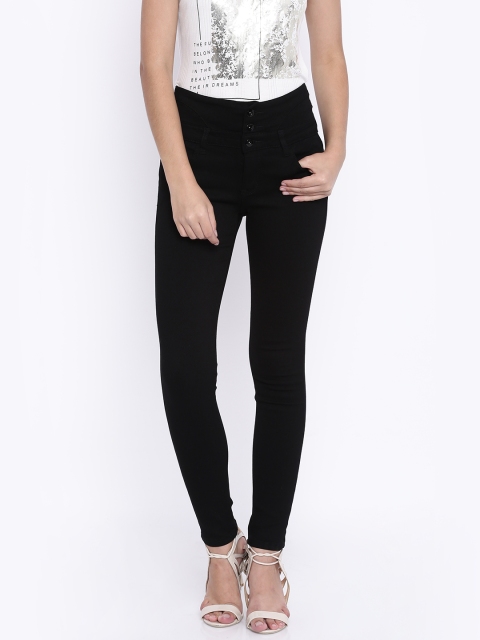 

Deal Jeans Women Black Skinny Fit High Rise Clean Look Jeans