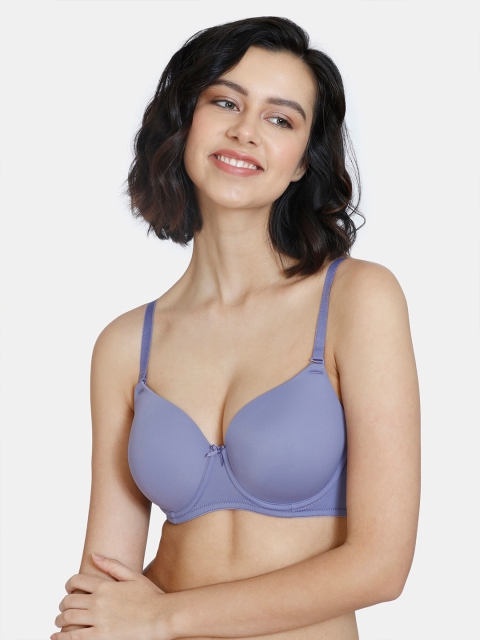

Zivame Lavender T-shirt Bra - Underwired Lightly Padded