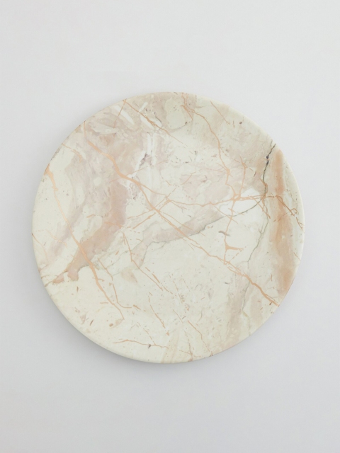 

Home Centre Cream-Coloured 1 Pieces Printed Melamine Glossy Plates