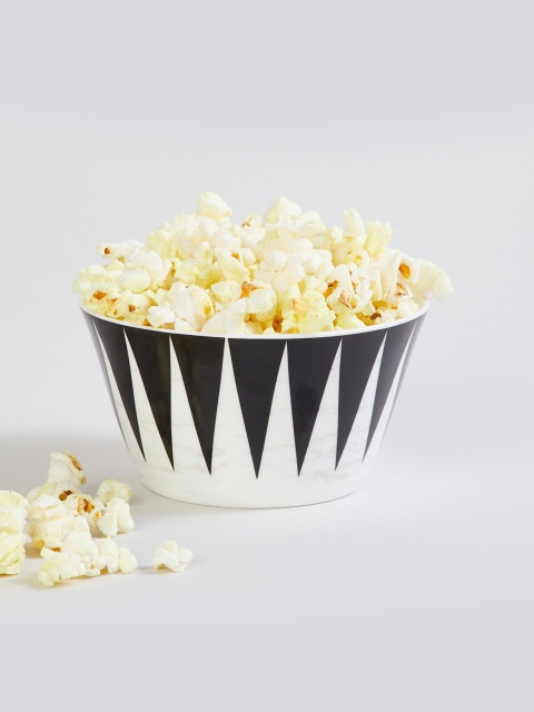 

Home Centre Black & White 1 Pieces Printed Bone China Matte Bowl