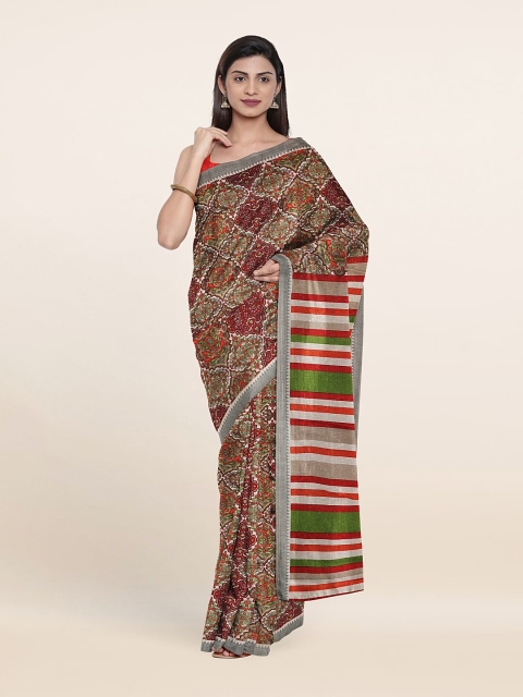 

Pothys Green Printed Saree