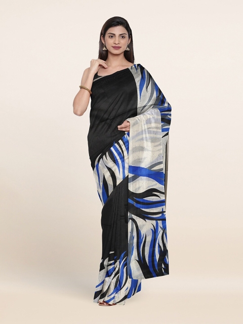 

Pothys Black & White Printed Saree