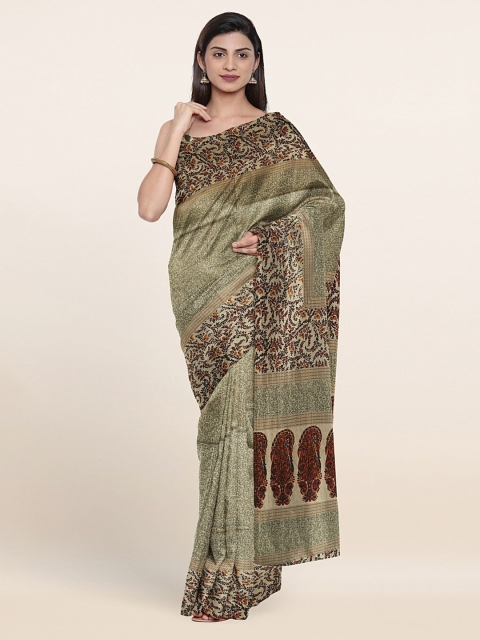 

Pothys Green & Maroon Printed Saree
