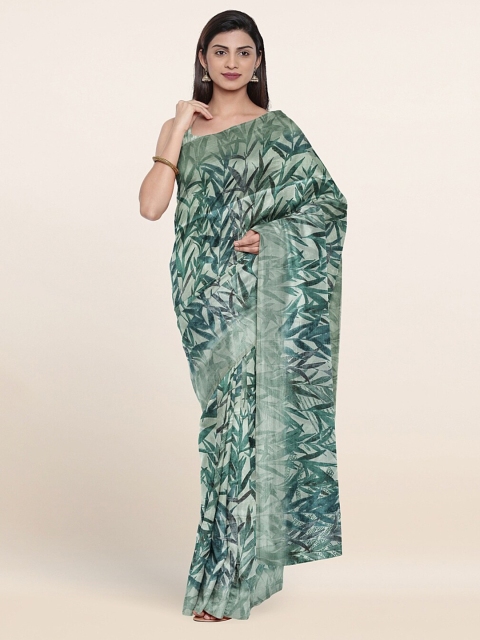 

Pothys Green Printed Saree