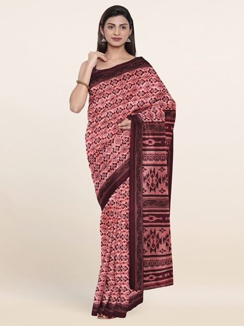 

Pothys Pink & Brown Saree