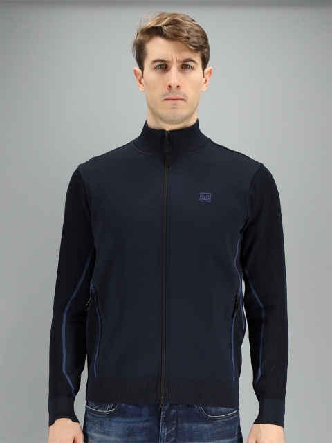 

FREESOUL Men Blue Solid Sweatshirt