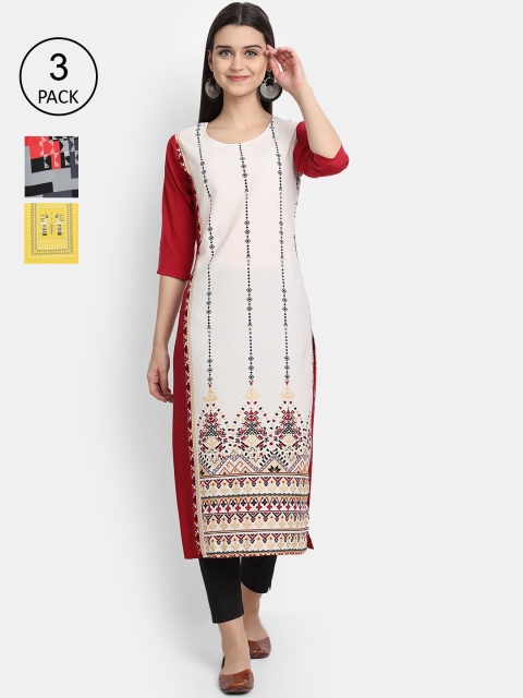 

Ethnic basket Women Multicoloured Ethnic Motifs Printed Crepe Kurta, Multi