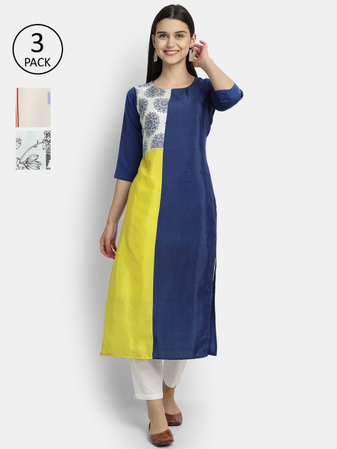 

Ethnic basket Women Multicoloured Printed Crepe Kurta, Multi