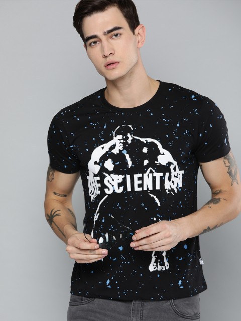 

Kook N Keech Marvel Men Black Printed Round Neck T-shirt