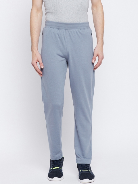 

Okane Men Blue Solid Cotton Track Pant