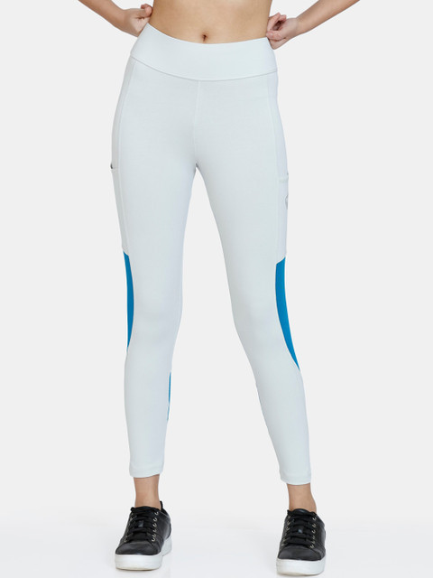 

Zelocity by Zivame Women White Solid Tights