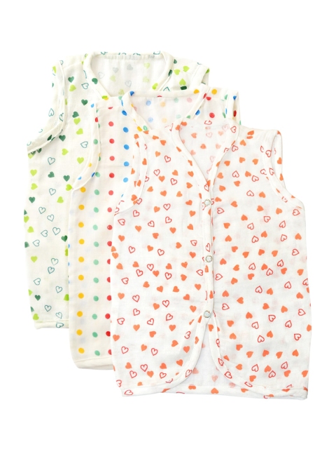

Moms Home Infant Kids Pack Of 3 Assorted Pure Cotton Jhablas