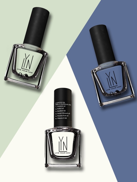 

LYN LIVE YOUR NOW Set of 2 Long Lasting Nail Polish & 1 Cuticle Oil - The Season, Green