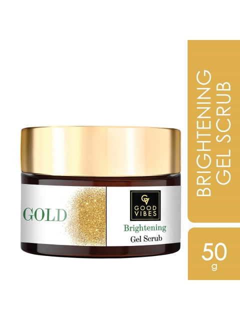 

Good Vibes Gold Brightening Gel Scrub - 50g, White