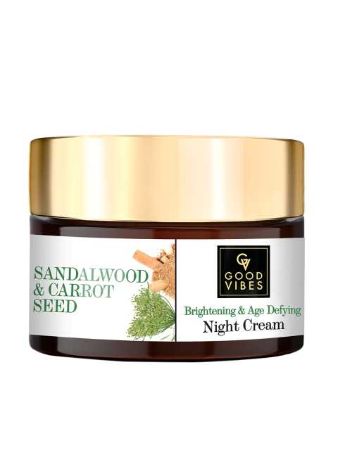 

Good Vibes Sandalwood & Carrot Seed Brightening Age Defying Night Cream - 50 g, White