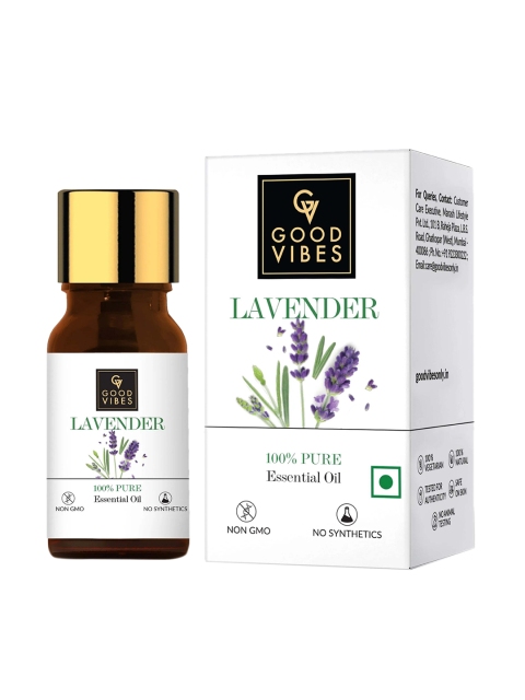 

Good Vibes 100% Pure Lavender Essential Oil - 5 ml, White
