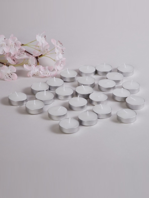 

Home Centre Set of 24 White Unscented T-Light Candles