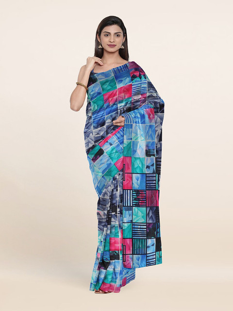 

Pothys Blue & Black Saree