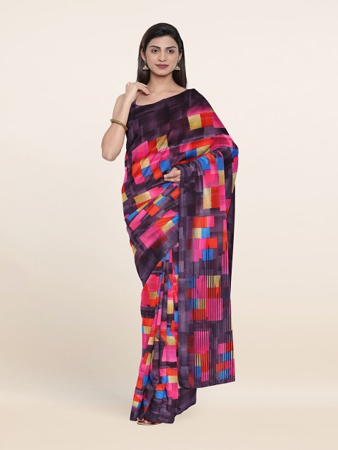 

Pothys Multicoloured Geometric Printed Saree, Multi