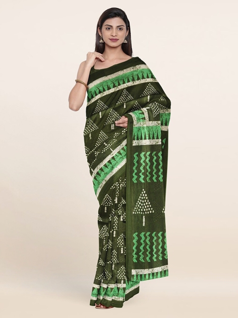 

Pothys Green & White Saree