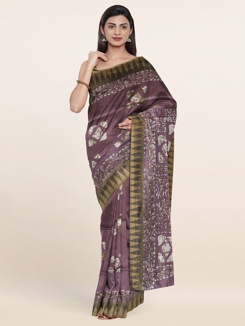 

Pothys Mauve & White Saree