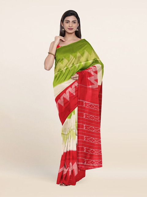 

Pothys Green & Red Saree